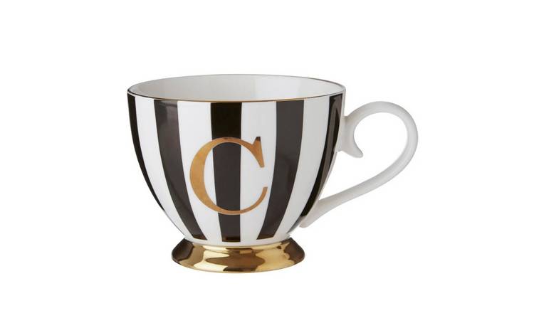Orsina Duchess C Monogram Mug – Black and White