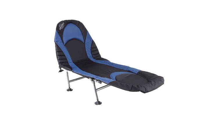 Charles Bentley Odyssey Folding Portable Camp Bed Chair - Blue