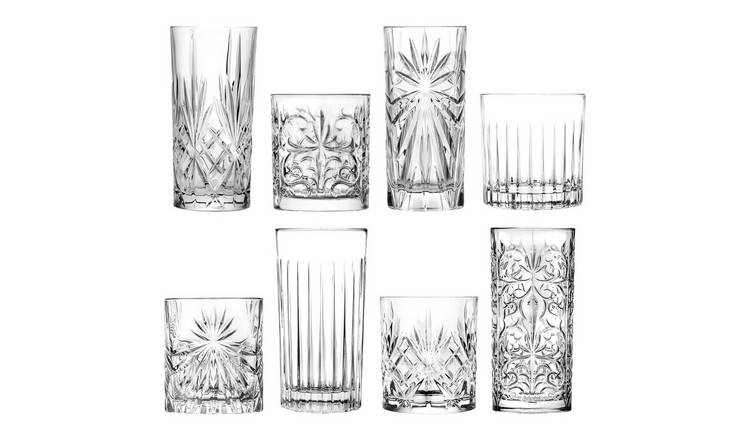 RCR Crystal 8 Piece Mixology Glassware Set