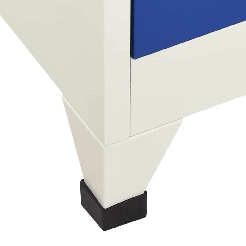 Walplus Steel 6 Door Hanger Locker Cabinet - Grey and Blue - 90 x 45 x 180 cm - Image 6
