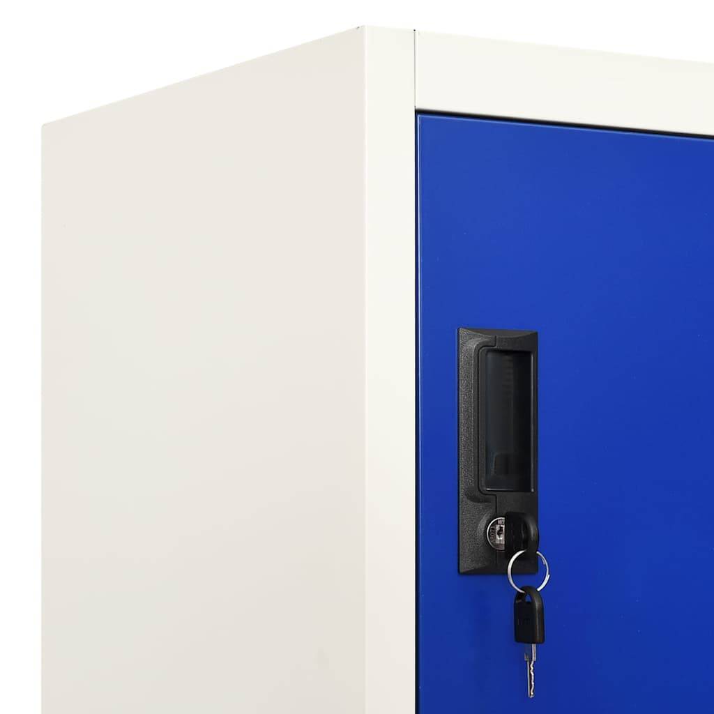 Walplus Steel 6 Door Hanger Locker Cabinet - Grey and Blue - 90 x 45 x 180 cm - Image 7