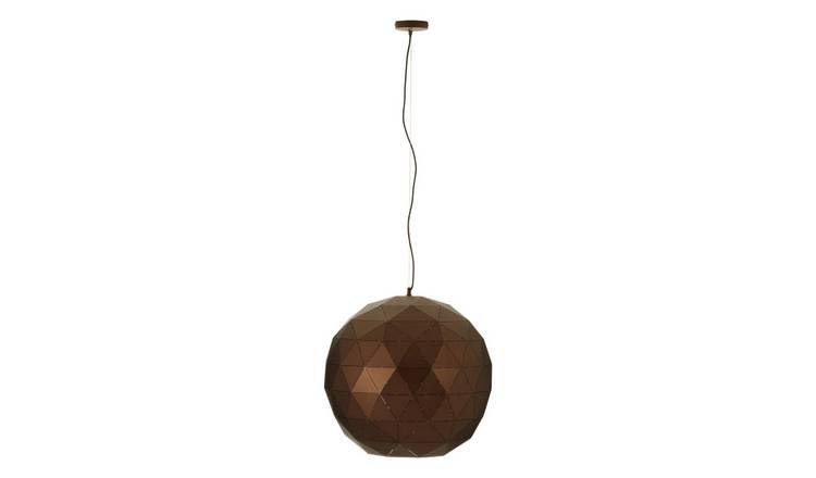Orsina Mateo Large Geometric Pendant Light - Coffee Finish