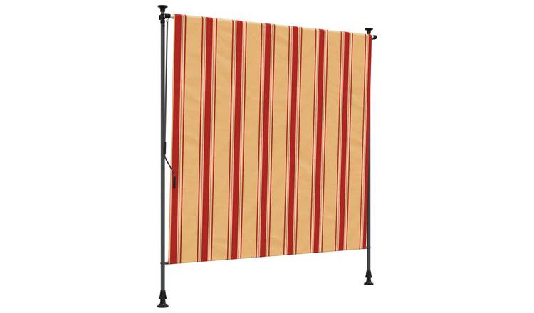Walplus Polyester Outdoor Roller Blind - Multicolour - 100 x 270 cm