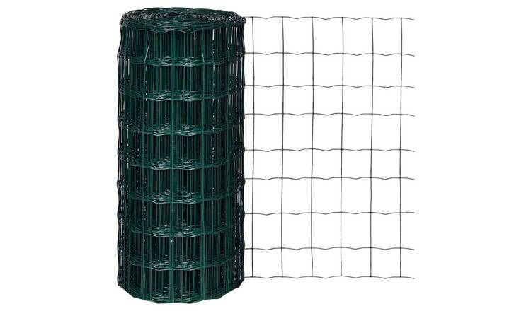 Walplus Pvc-coated Iron Fence Panels - Green - 1000 x 0.22 x 80 cm
