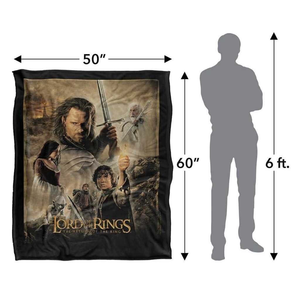 Lord Of The Rings Poster Soft Touch Blanket - 152cm x 127cm - Image 4