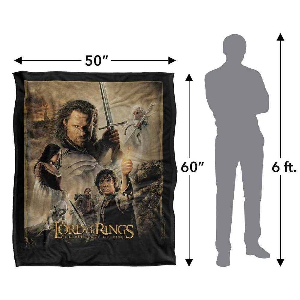 Lord Of The Rings Poster Soft Touch Blanket - 152cm x 127cm - Image 4