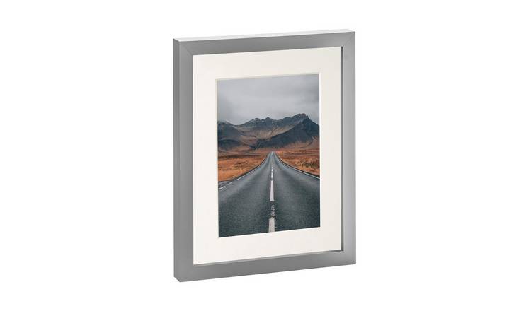 Nicola Spring Photo Frame - 8" x 10" with Mount - Grey