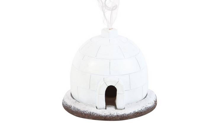 Something Different Igloo Winter Incense Cone Holder - White