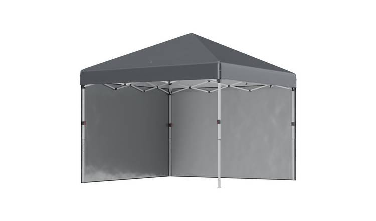 Outsunny Pop Up Steel Gazebo – Dark Grey