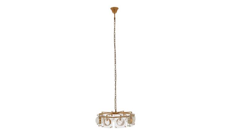 Orsina Kensington Townhouse 8 Bulb Pendant Light - Brown