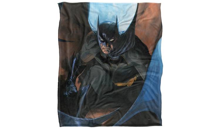 Batman Action Pose Polyester Soft Touch Blanket - 147cm x 91cm