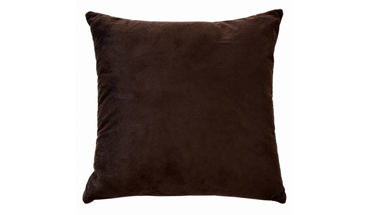 New Edge Blinds Matte Velvet Dark Brown Cushion Cover - 43 x 43cm