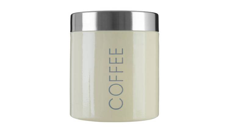 Orsina Enamel Coffee Canister – Cream