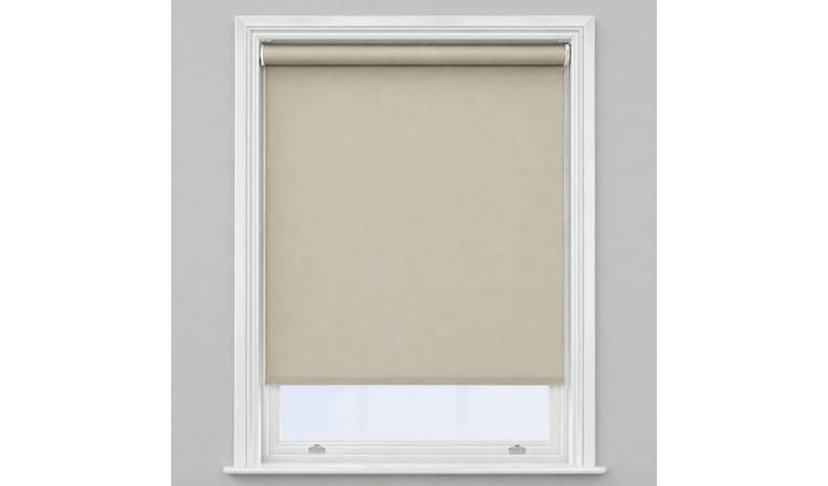 New Edge Blinds Linen Water Resistant Blackout Roller Blinds - 95cm x 160cm