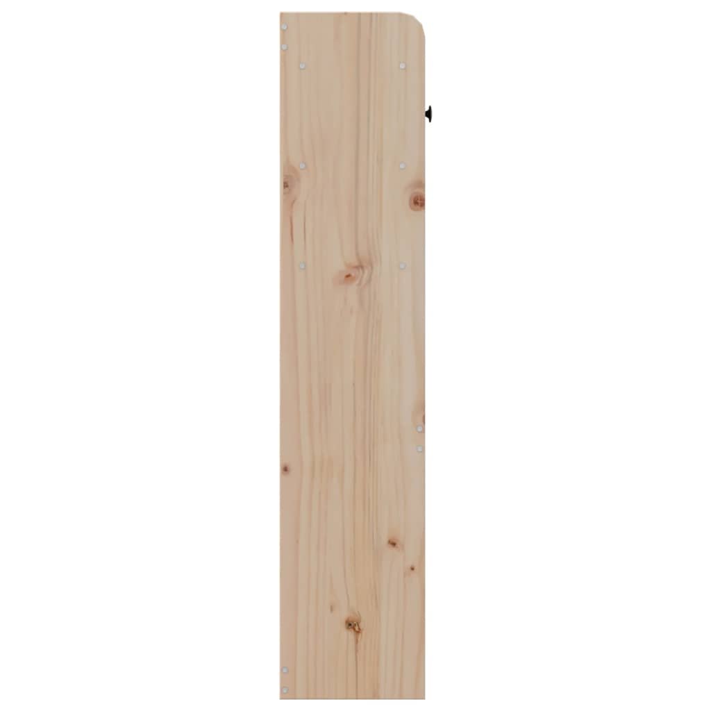 Walplus Pine Wood Headboard with Storage - Brown - 186 x 23 x 110 cm - Image 6