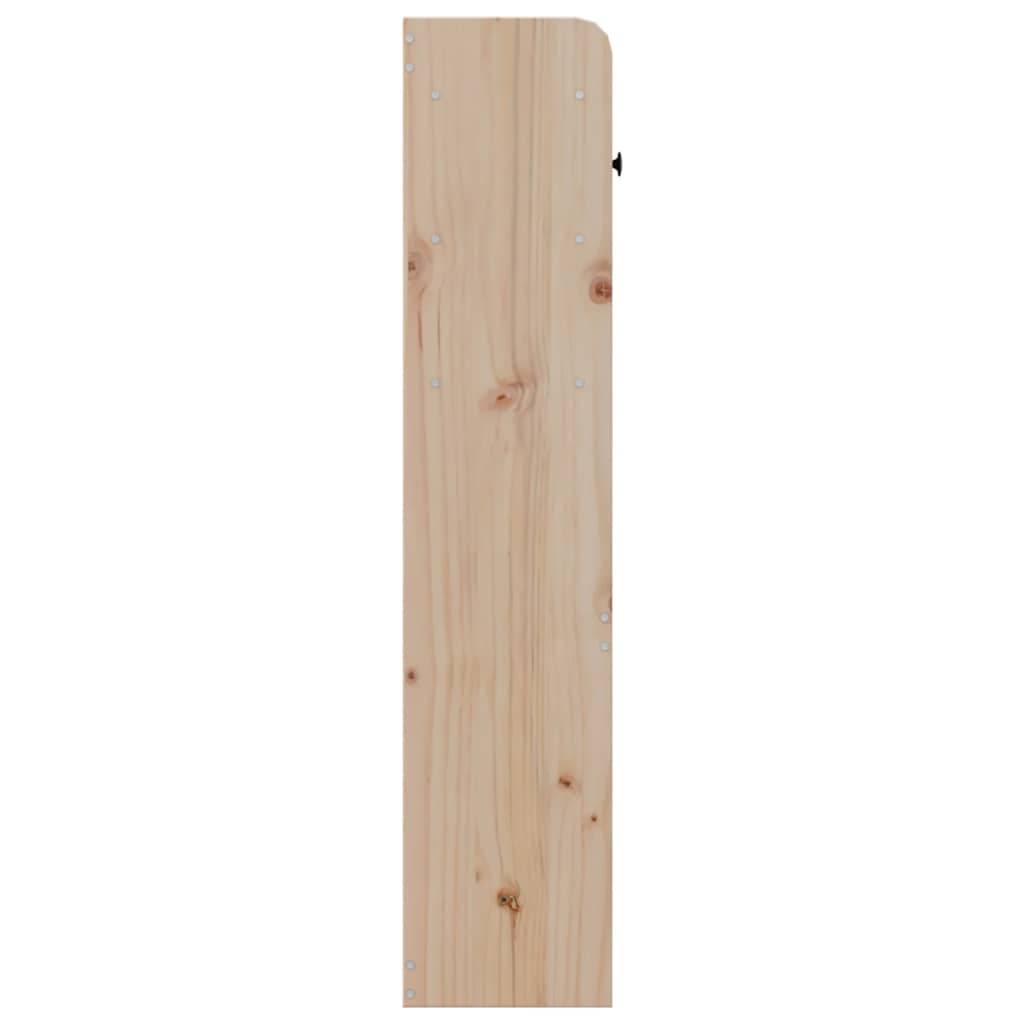 Walplus Pine Wood Headboard with Storage - Brown - 186 x 23 x 110 cm - Image 6
