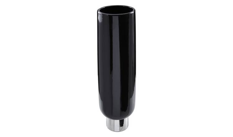 Orsina Callie Large Vase - Black and Silver