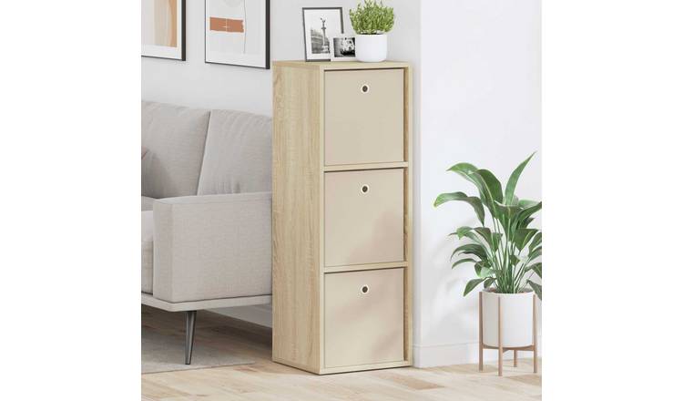 Walplus Sideboard with Drawers - Sonoma Oak - 35 x 32 x 99.5 cm