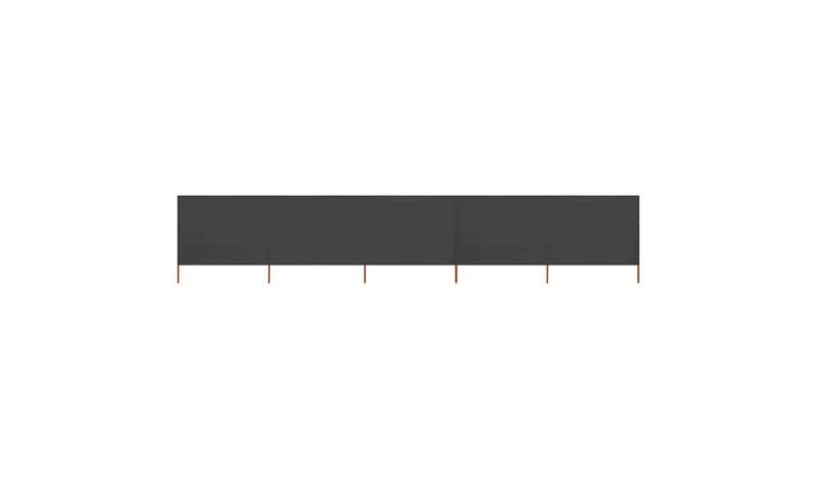 Walplus 5-Panel Non-Woven Fabric Wind Screen - Anthracite - 600 x 80 cm