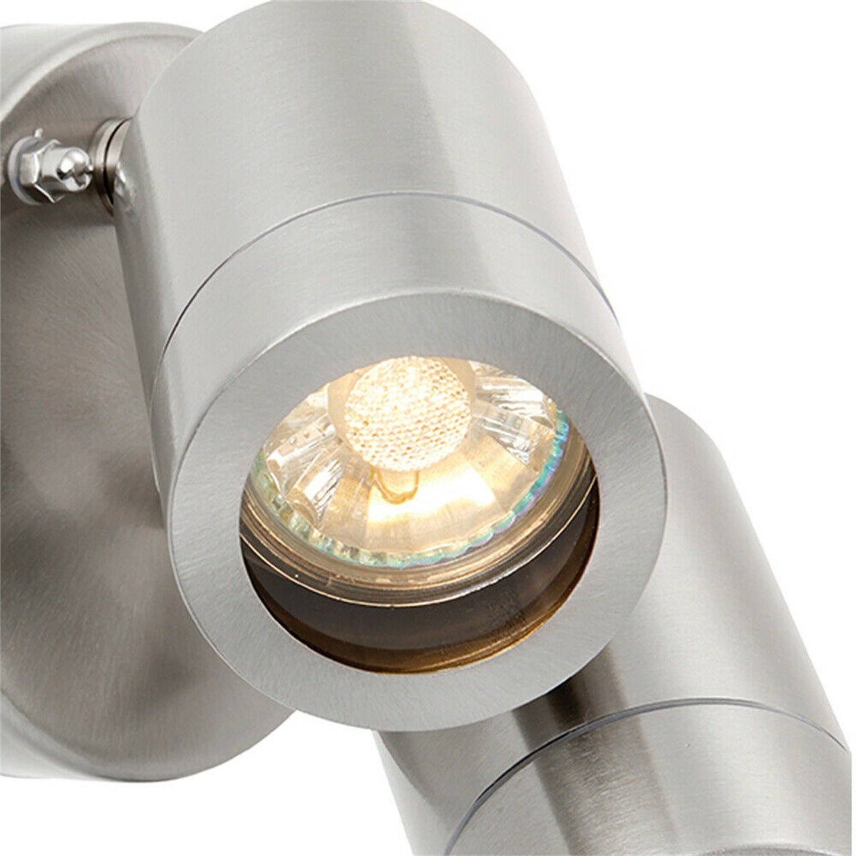 Loops Direct Palin Stainless Steel Adjustable Outdoor Spotlight - Brushed Steel - Image 2