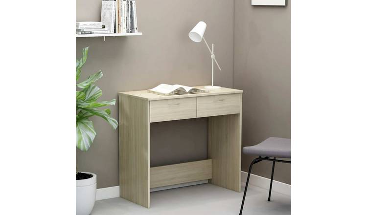 Walplus Engineered Wood Computer Desk - Light Oak - 80 x 40 x 75 cm