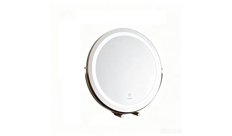 CARME Home Riley Large Touch Sensor LED Makeup Mirror With Lights - Gold