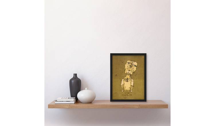 Paul Klee Ghost Of A Genius Abstract Self Portrait Framed Art Print - A4