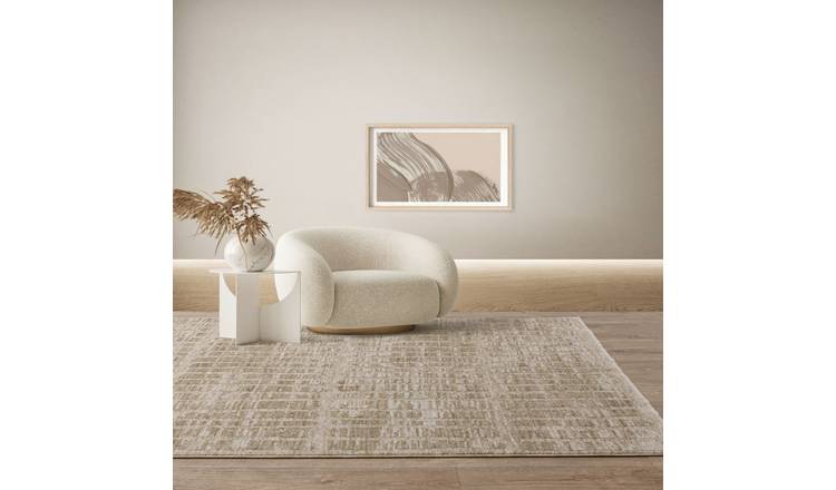 Mega Flooring Beige Modern Abstract Rug - 120 x 160cm