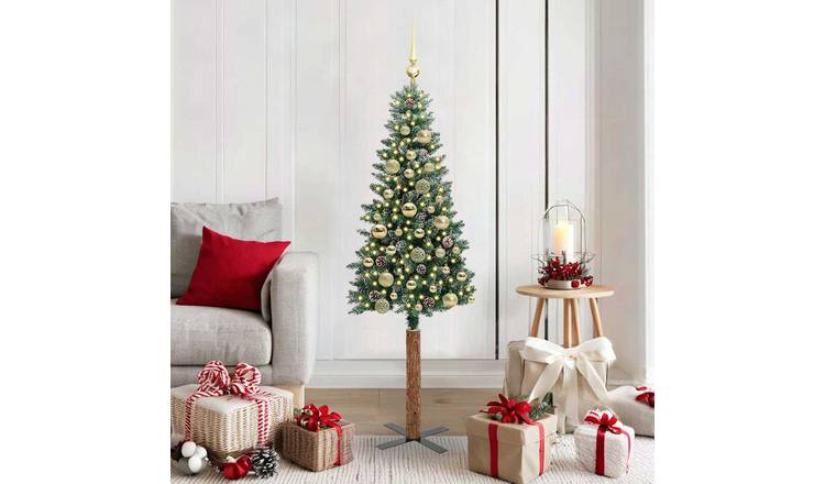 Walplus 150 LED Mini Lights Slim Artificial Christmas Tree - Green - 150 cm