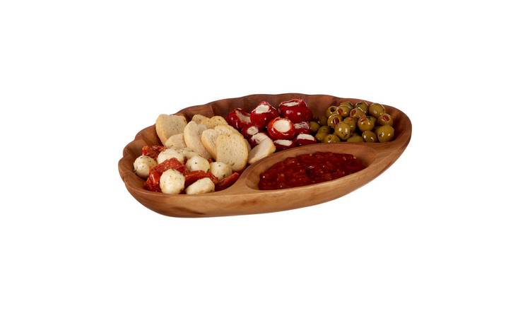 Orsina Kora Acacia Chip and Dip Serving Dish