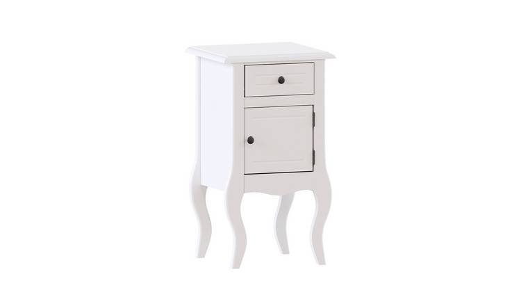 Vida Designs Nishano 1 Drawer 1 Door Bedside Cabinet Set of 2 - White