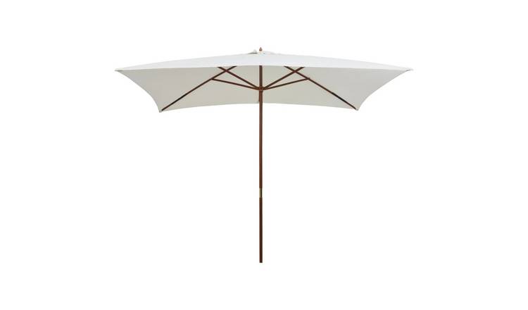 Walplus Garden Parasol - Cream White - 300 x 200 cm