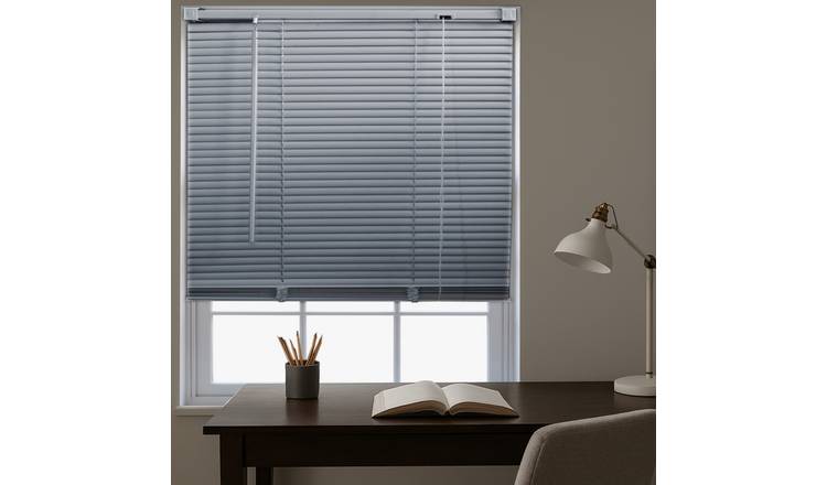 Furnished Grey PVC Venetian Blind - 70 x 210cm