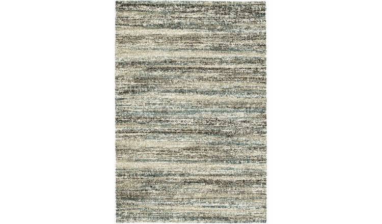 Mega Flooring Beige Modern Abstract Rug - 67 x 140cm