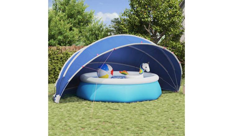 Walplus Polyester Pool Dome - Azure Blue - 546 x 516 x 250 cm