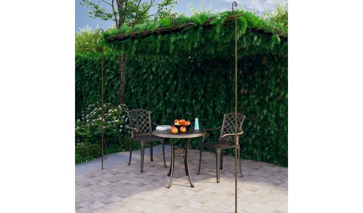 Walplus Garden Pergola Antique - Brown - 400 x 300 x 250 cm