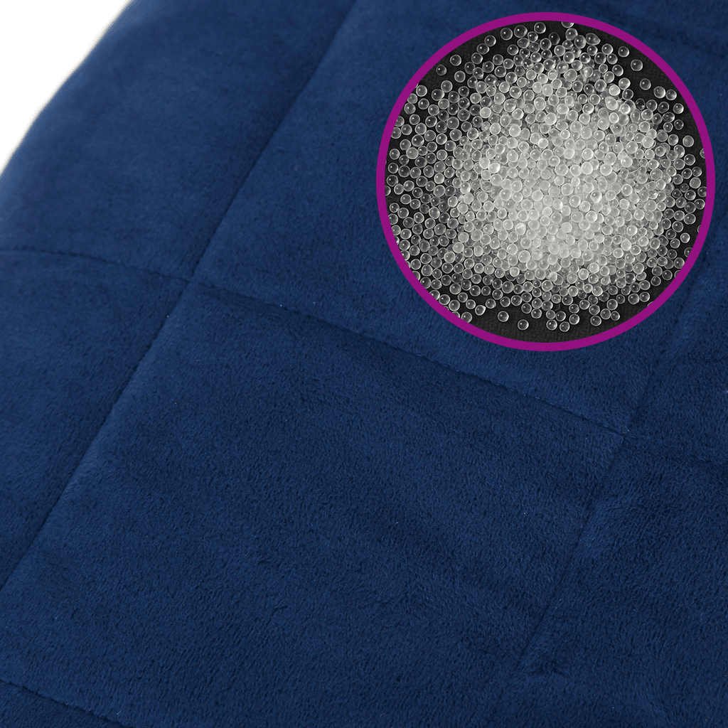 Walplus 13 kg Polyester Weighted Blanket - Blue - 200 x 225 cm - Image 6