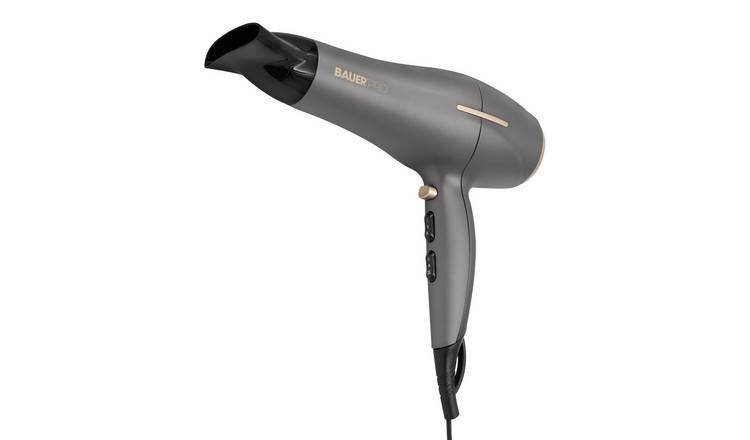 Bauer TourmaPro Grey & Gold Hair Dryer – 2200W