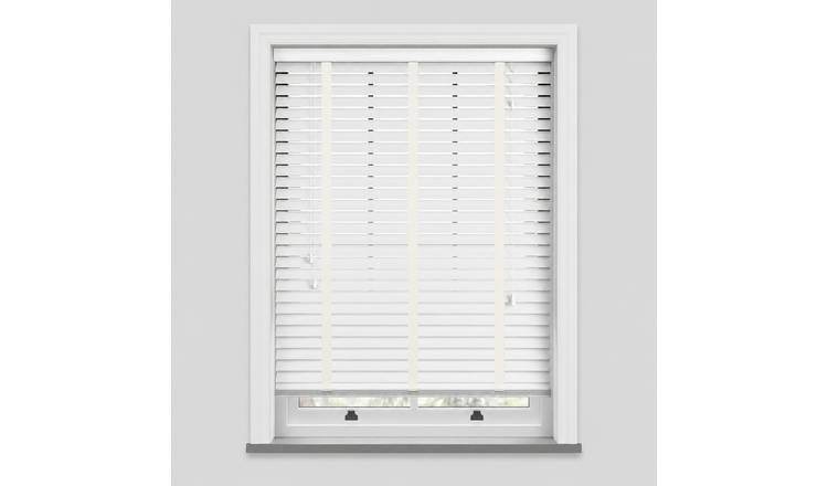 New Edge Blinds Serene Faux Wood Tape Venetian Blind - 230cm x 120cm