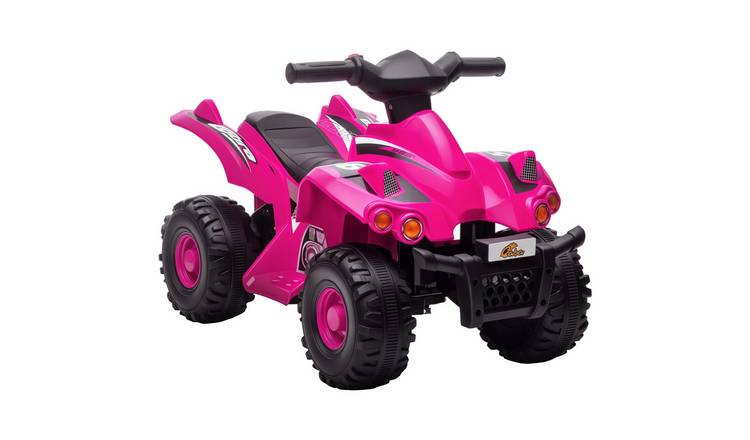 AIYAPLAY 6V Ages 2 to 6 Music Ride On Quad Bike – Pink
