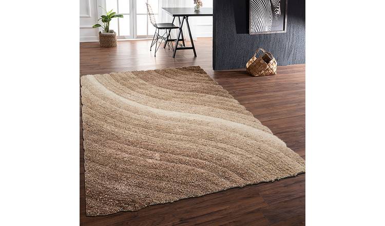 DS Living Ultra Plush Lena Shaggy Rug - Mocha - 230x160cm