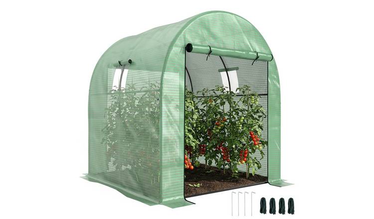 Outsunny Steel UV Resistant Tunnel Greenhouse - Green