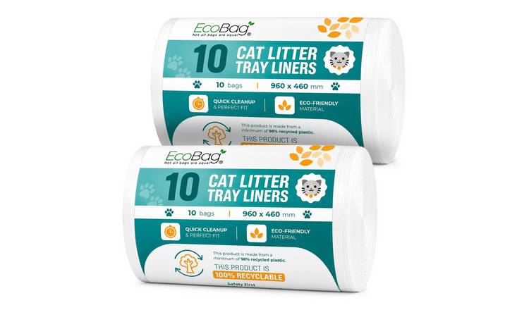 EcoBag 30L 27 Micron Cat Litter Tray Liners - Pack of 20
