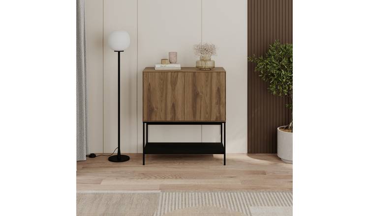 Decortie Amira 2 Door Console Cabinet - Dark Oak