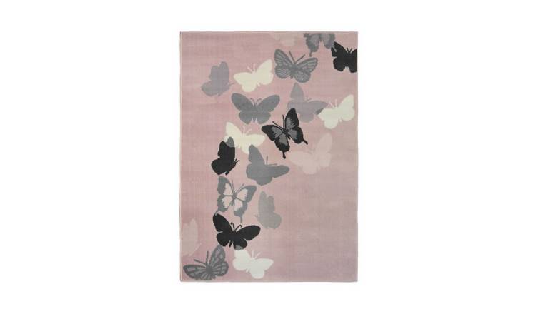 Mega Flooring Grey Modern Nature Print Rug - 80 x 150cm