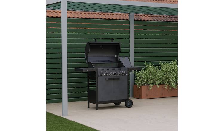 Charles Bentley Ottimo 420 6-Burner Gas BBQ - Black