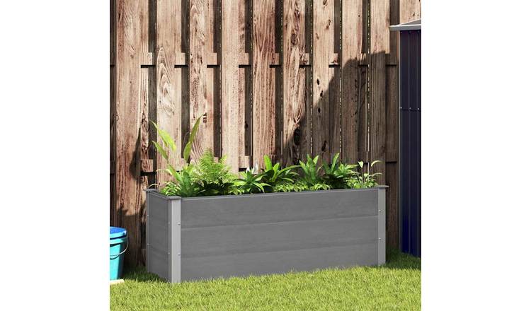 Walplus WPC Raised Garden Bed - Grey - 150 x 50 x 54 cm