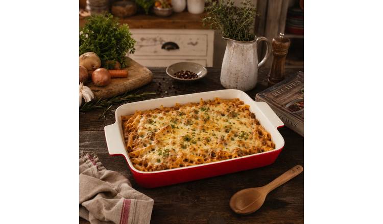 Orsina From Scratch Stoneware Rectangular Baking Dish - Red