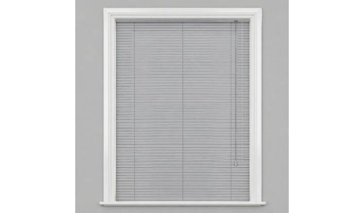 New Edge Blinds Silver Aluminium Venetian Blind 25mm Slats - 180cm x 152cm