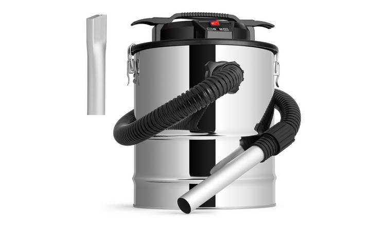VonHaus 15L Bagless Industrial Metal Ash Vacuum Cleaner - Silver